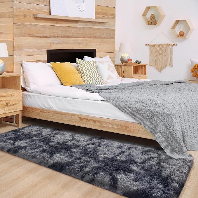 Chicrug Soft Runner Rugs for Bedroom Living Room Plush Fluffy Rug 2x10 | Shag - Image 5