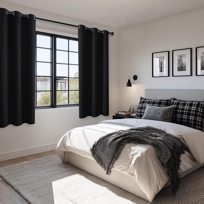 Blackout Curtains for Bedroom and Living Room, 42 x 72 Inch | Light Blocking - Image 6