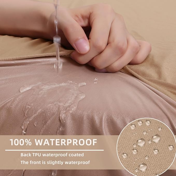 Waterproof Couch Cushion Covers, Stretch Sofa Seat Slipcovers | Stretch Fabric - Image 3