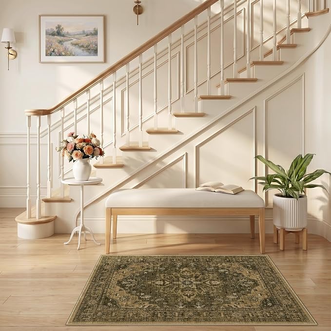 RELEANY Washable Area Rug, Small 2'6"x4', Water Repellent, Pet Friendly - Image 2