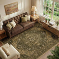 RELEANY Washable Area Rug, Water Repellent, Pet Friendly, Vintage Floral Boho by RELEANY