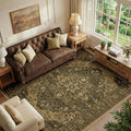 RELEANY Washable Area Rug, Water Repellent, Pet Friendly, Vintage Floral Boho by RELEANY
