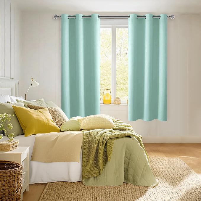 Room Darkening Curtains for Bedroom, 2 Panels, 38 x 72 Inch | Noise Reducing - Image 7