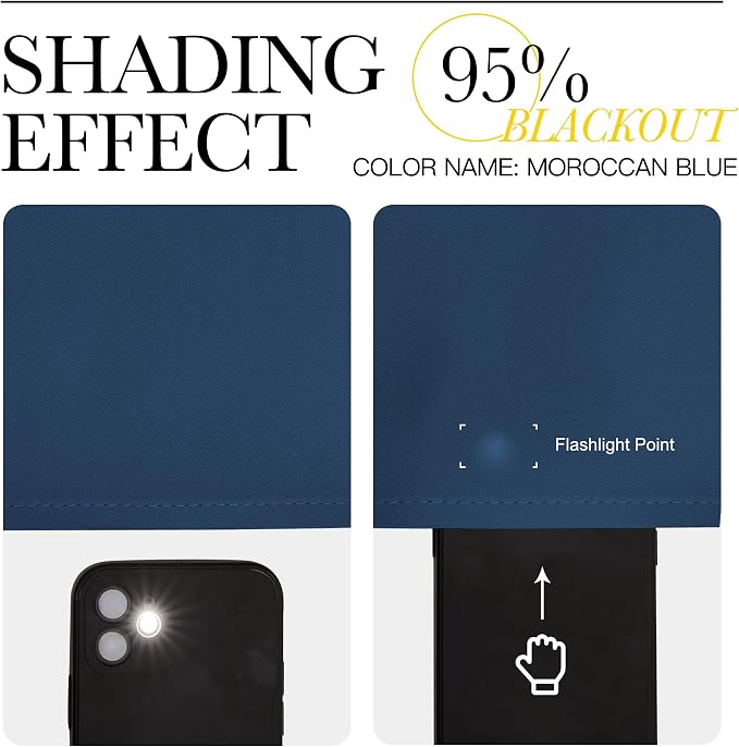 NICETOWN Moroccan Blue Curtains - Image 7