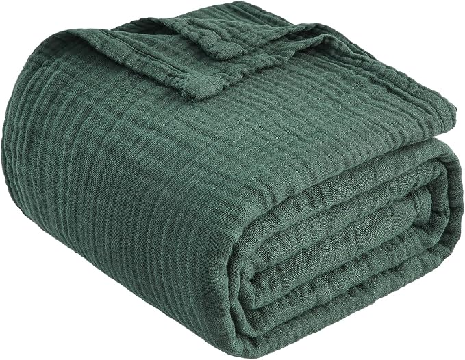 EMME Muslin Blankets for Adults Throw Blanket for Couch Breathable Gauze Soft - Image 6
