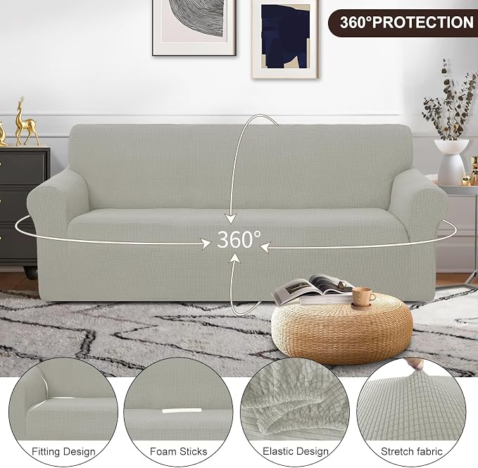 U-NICE HOME Stretch Couch Cover Slipcover - Image 3