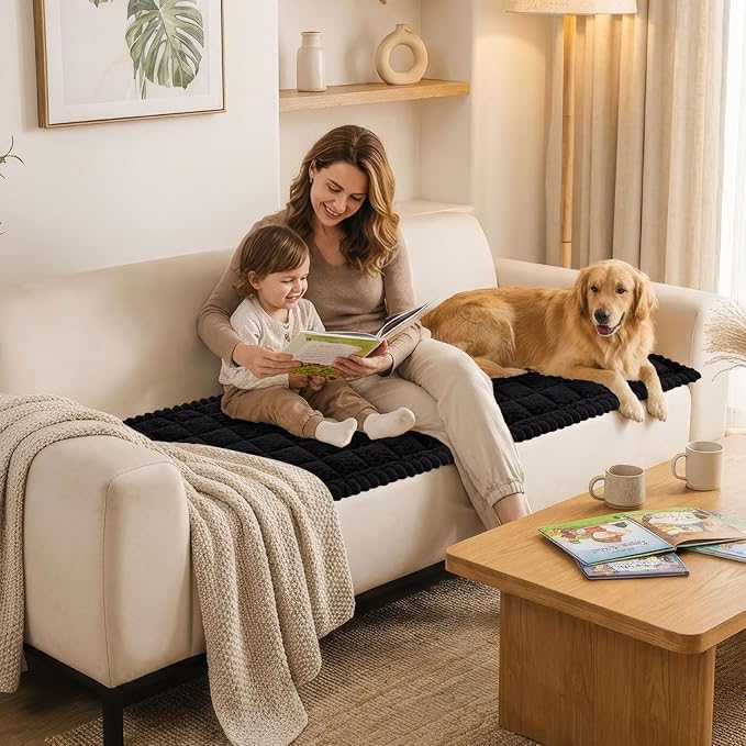 Smiry Couch Cover for Dogs, Non Slip Fuzzy Pet Sofa Covers Washable | Sofa - Image 8