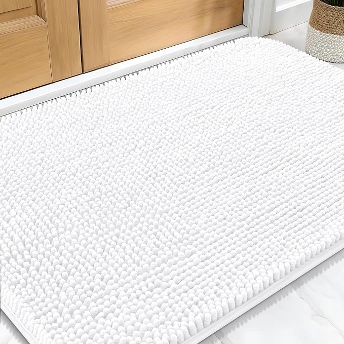 OLANLY Dog Door Mat for Muddy Paws 32x20, Super Absorbent Chenille Mud Mat | by OLANLY