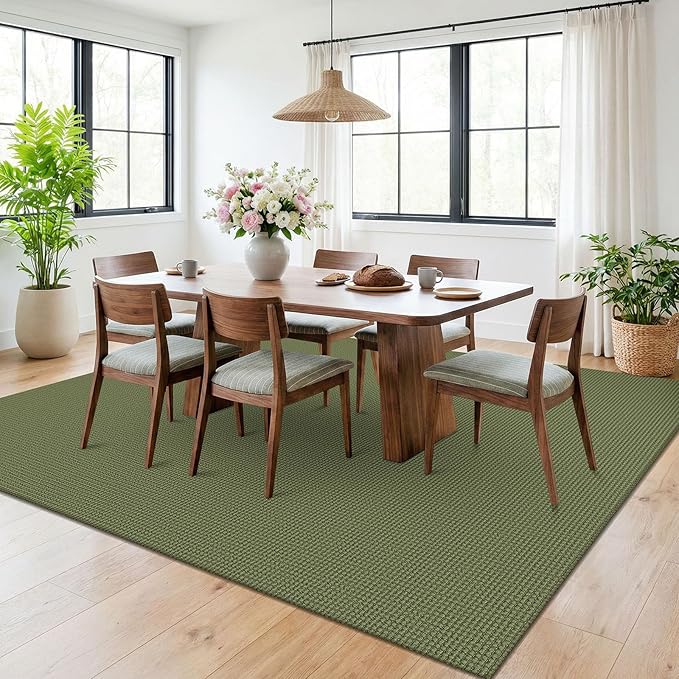 KOZYFLY 6x9 Dining Room Rugs, Washable Area Rug by KOZYFLY