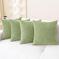 CaliTime Decorative Couch Throw Pillow Covers 18 X 18 Inches Sage Green | Pack by CaliTime