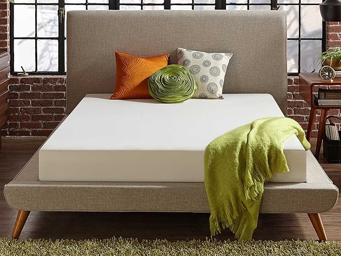 Live and Sleep Classic 8 Inch Medium Firm Memory Foam Mattress - Bed in a Box with Firm Body Support, CertiPUR Certified - RV Short Queen Size