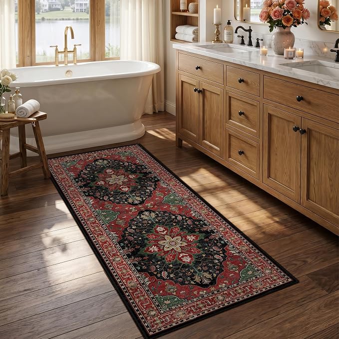 RELEANY Washable Area Rug, Runner 2'6"x5', Water Repellent, Pet Friendly by RELEANY