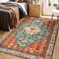 SERISSA 4x6 Washable Non Slip Boho Area Rug by SERISSAHomeDecorCollection