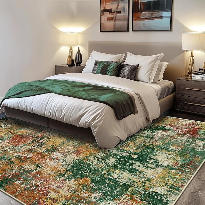 RELEANY Washable 5'x7' Abstract Area Rug - Image 2