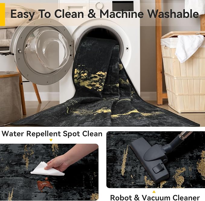 RELEANY Washable Square 9'x9' Area Rug - Image 4