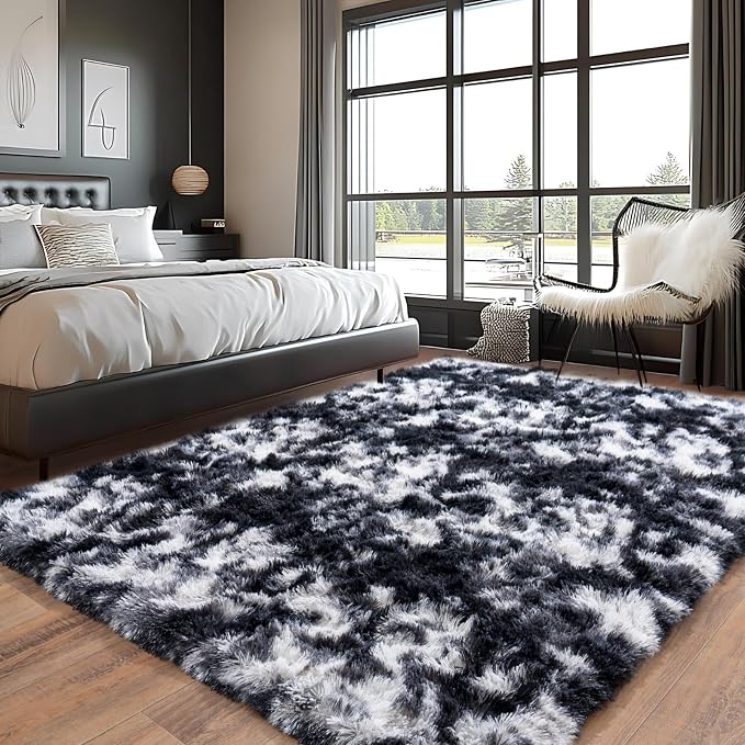 Super Fluffy Area Rug for Living Room 5x7, Shaggy Carpet by PIONBLANK