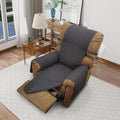 Reversible Chair Covers for Recliner Oversized, Dark Grey | Recliner Oversized by LuxshareHome