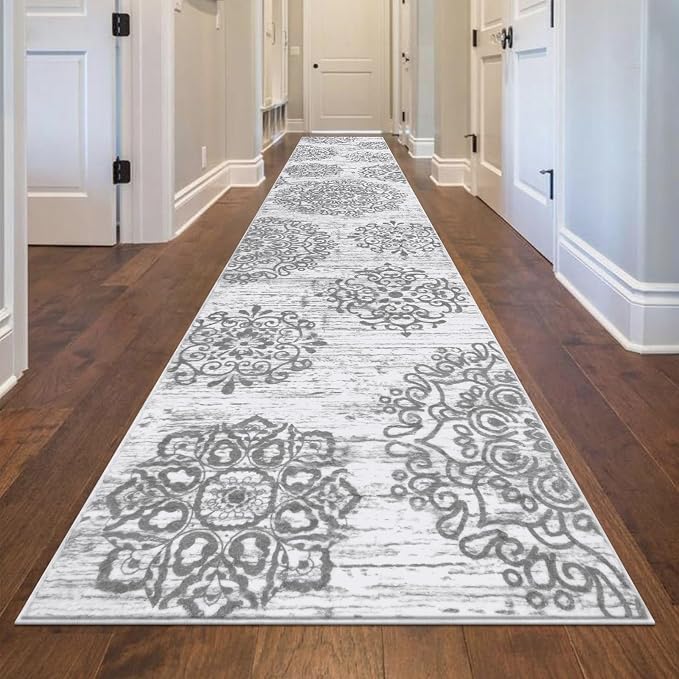 HEBE Hallway Runner Rug 2'8''x14', Washable Non Slip Kitchen Rug Runner | Soft - Image 3