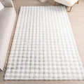 nuLOOM Jeni Off White Checkered Washable Area Rug, Off White by nuLOOM