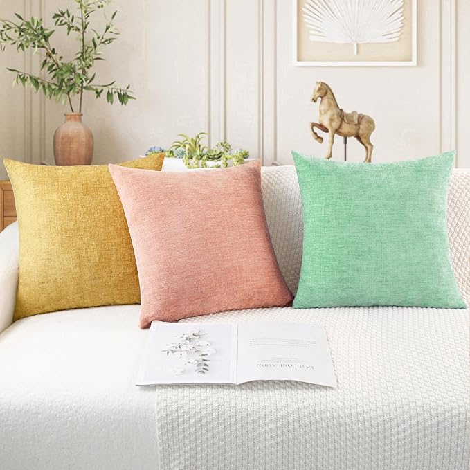 CaliTime Decorative Couch Throw Pillow Covers 20 X 20 Inches Grey Green | Pack - Image 5