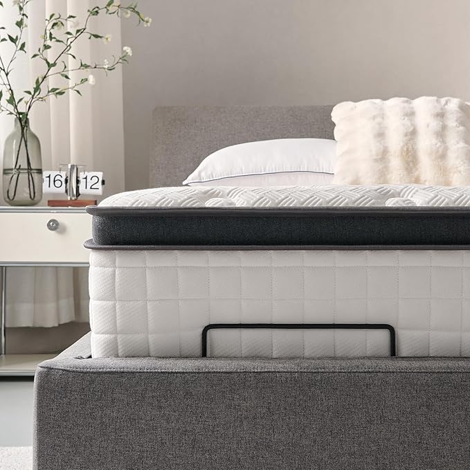 Full Mattress 14 Inch, Hybrid Full Size Mattress in a Box, Medium Feel, 3 Layer Premium Foam with Pocket Springs for Motion Isolation and Pressure Relieving, 75"x54"x14", 100-Night Trial