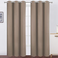 Cappuccino Thermal Blackout Curtains/38 x 84 Inch/Set of 2 Panels Room by Lemomo