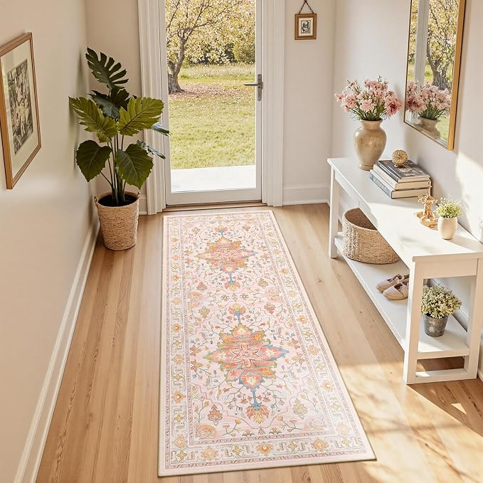 RELEANY Washable Area Rug, Runner 2'x5', Water Repellent, Pet Friendly by RELEANY
