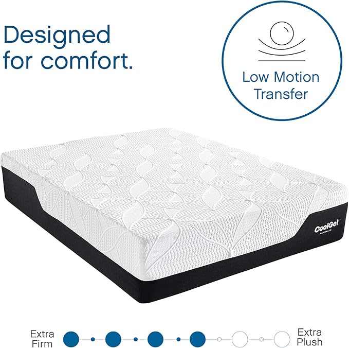 Cool Gel Chill 14 Inch Medium Firm Memory Foam Mattress King Size, with 2 Bonus Cool Gel Memory Foam Bed Pillows, 14" with Pressure Relief, CertiPUR-US Certified, Cooling King Mattress in a Box