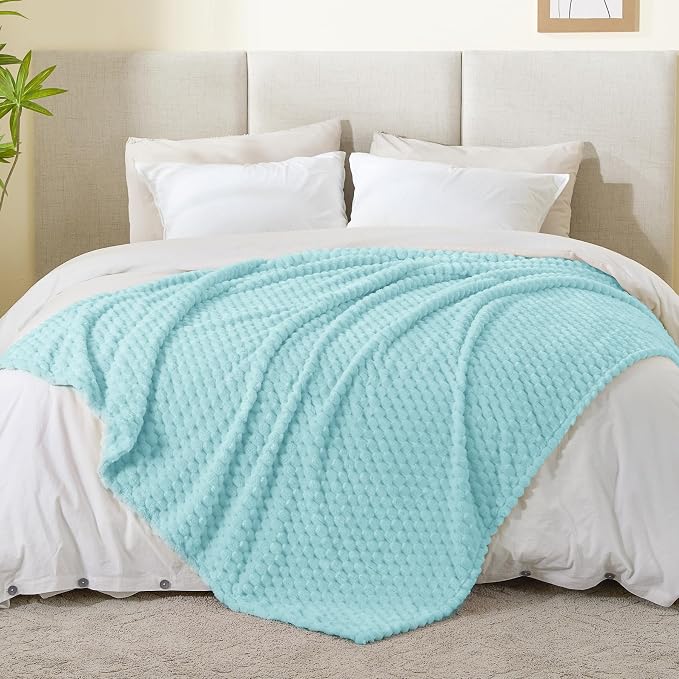 BEDELITE Cloud Blue Twin Blanket - Image 5