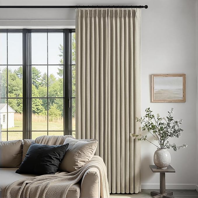 Topfinel 92 Inches Long Pinch Pleated Semi Sheer Curtains - Image 5