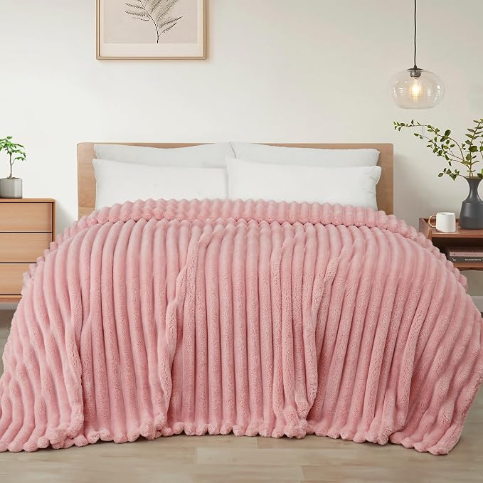 Exclusivo Mezcla Striped King Size Fleece Blanket by ExclusivoMezcla