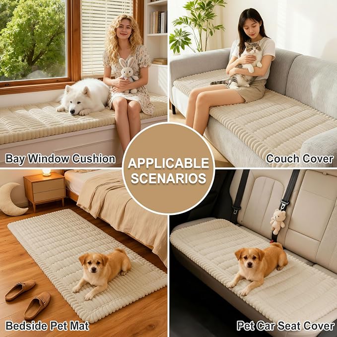 Couch Cover for Dogs, Washable Non Slip Plush Flannel Sofa Protector | Thick - Image 4