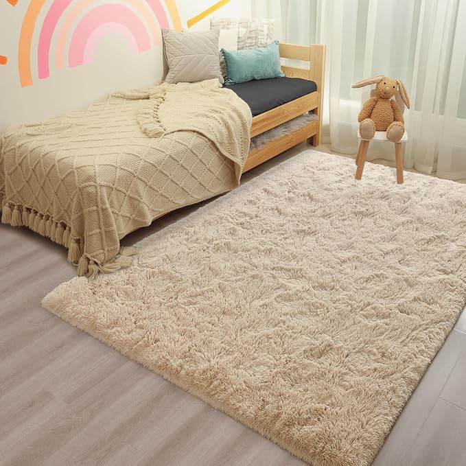 Chicrug Soft Area Rugs for Bedroom Living Room Plush Fluffy Rug 4x6 | Shag - Image 8