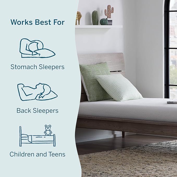 Lucid 6 Inch Memory Foam Mattress – Low Profile – Medium Firm Feel - Infused with Bamboo Charcoal and Gel - Bed in a Box - Temperature Regulating - Breathable - Twin Size