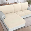 H.VERSAILTEX Sectional Couch Covers 3 Pieces Sofa Seat Cushion Covers L Shape by HVERSAILTEX