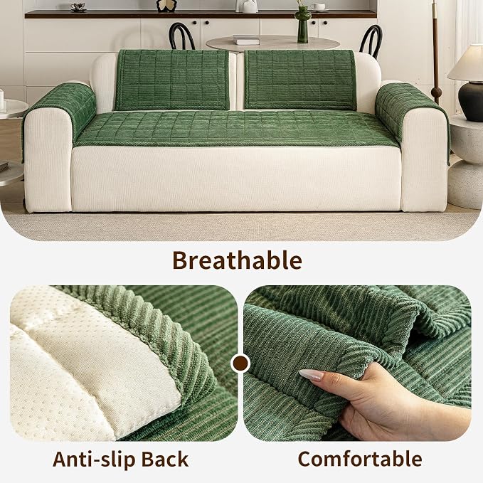 Couch Covers for Dogs Washable, Non Slip Couch Covers for Loveseat Sofa Pet - Image 5