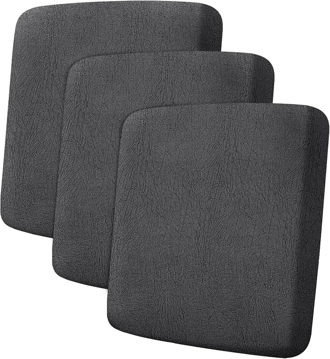 ANARACHON Leather Look Couch Cushion Covers Sofa Seat Slipcovers Sets Couches by ANARACHON