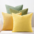 Topfinel 12x12 inch 4 Pack Decorative Throw Pillow Covers, Soft Velvet Modern by Topfinel
