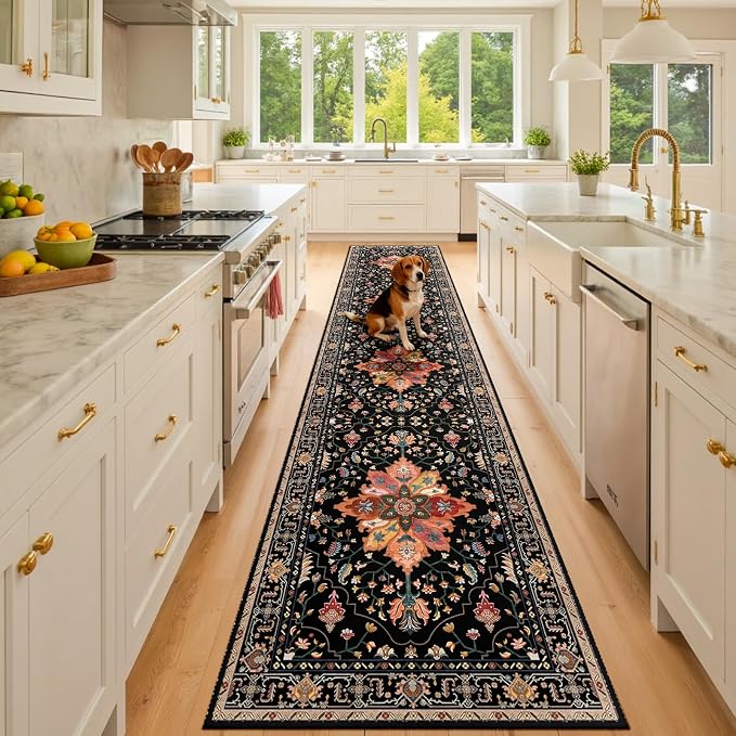 RELEANY Washable Area Rug, Runner 2'6"x10', Water Repellent, Pet Friendly - Image 3