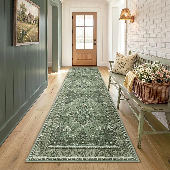 RELEANY Washable Area Rug, Runner 2'6"x8', Water Repellent, Pet Friendly - Image 2