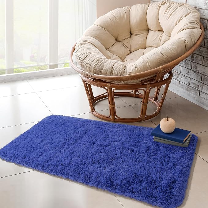 Chicrug Soft Runner Rug for Bedroom Living Room Plush Fluffy Rug 2x4, | Shag - Image 5