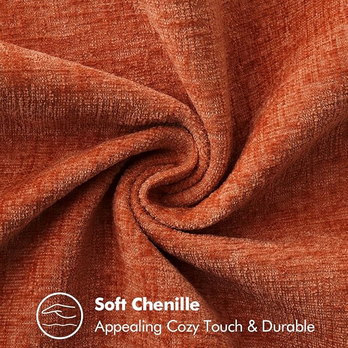 MIULEE Fall Decorative Lumbar Throw Pillow Covers 12x20 Inch Rust 2 Pack | - Image 3
