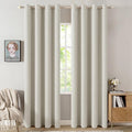 MIULEE 100% Blackout Linen Curtains by MIULEE