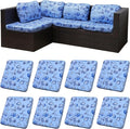 8Pcs Patio Cushion Covers, Outdoor Stretch Cushion Covers, Washable | Stretch by Unknown