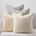 Topfinel 4 Packs Neutral Decorative Throw Pillows Covers 20x20 Inch by Topfinel