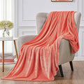 Walensee Fleece Blanket Plush Throw Fuzzy Lightweight (XL-Twin Size 66x90 Coral) Super Soft Microfiber Flannel Blankets for Couch, Bed, Sofa Ultra Luxurious Warm and Cozy for All Seasons