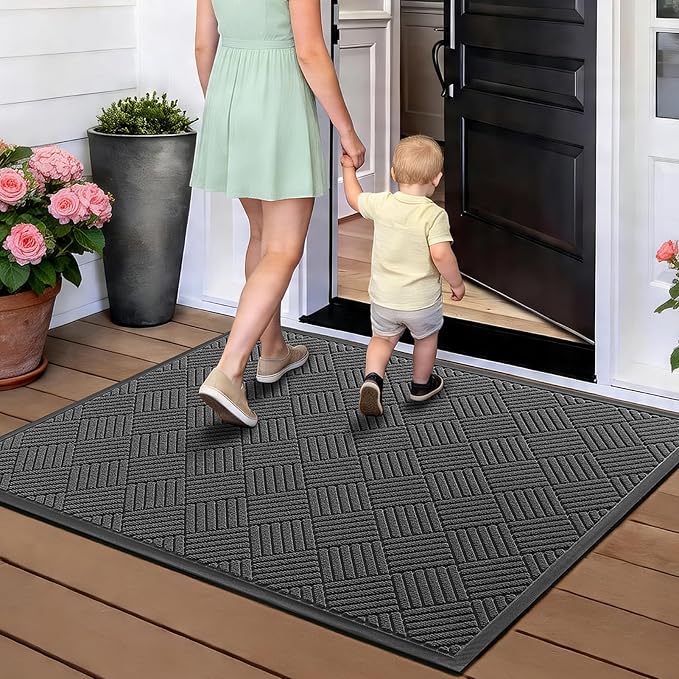 Front Door Mat, Heavy Duty Waterproof Doormat 61.5"x36", Stain Fade Resistant - Image 9