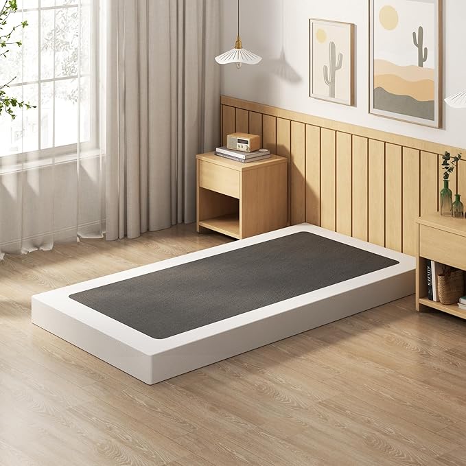 EMODA 5 Inch Twin XL Box Spring Bed Base, 1500 LBS Heavy Duty Metal Mattress Foundation with Fabric Cover, Easy Assembly