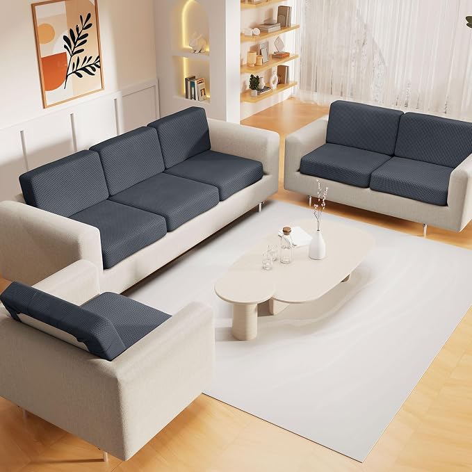 Waterproof Couch Cushion Covers, Sectional Sofa Cushion Slipcovers L Shape - Image 2