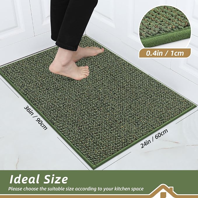BEQHAUSE Kitchen Rugs 24"x36", Kitchen Mats - Image 2